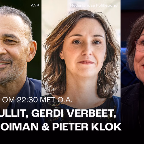 Dinsdagavond met o.a. Ruud Gullit, Gerdi Verbeet, Nine Kooiman, Pieter Klok & Bas Erlings