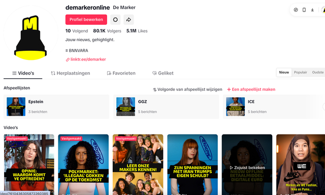 Afbeelding van De Marker op TikTok