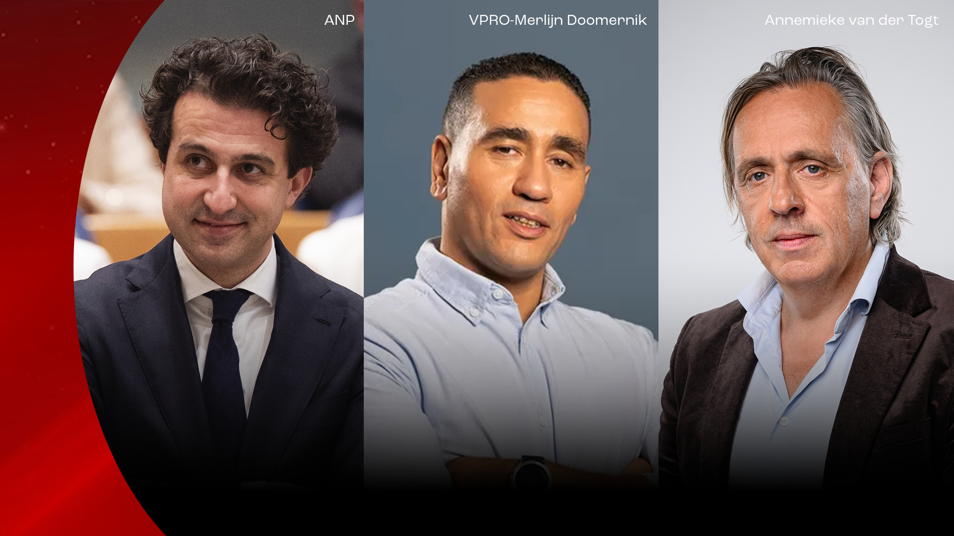 Donderdagavond o.a. met Jesse Klaver, Abdou Bouzerda, Marcel van Roosmalen, Jona van Loenen & Keyvan