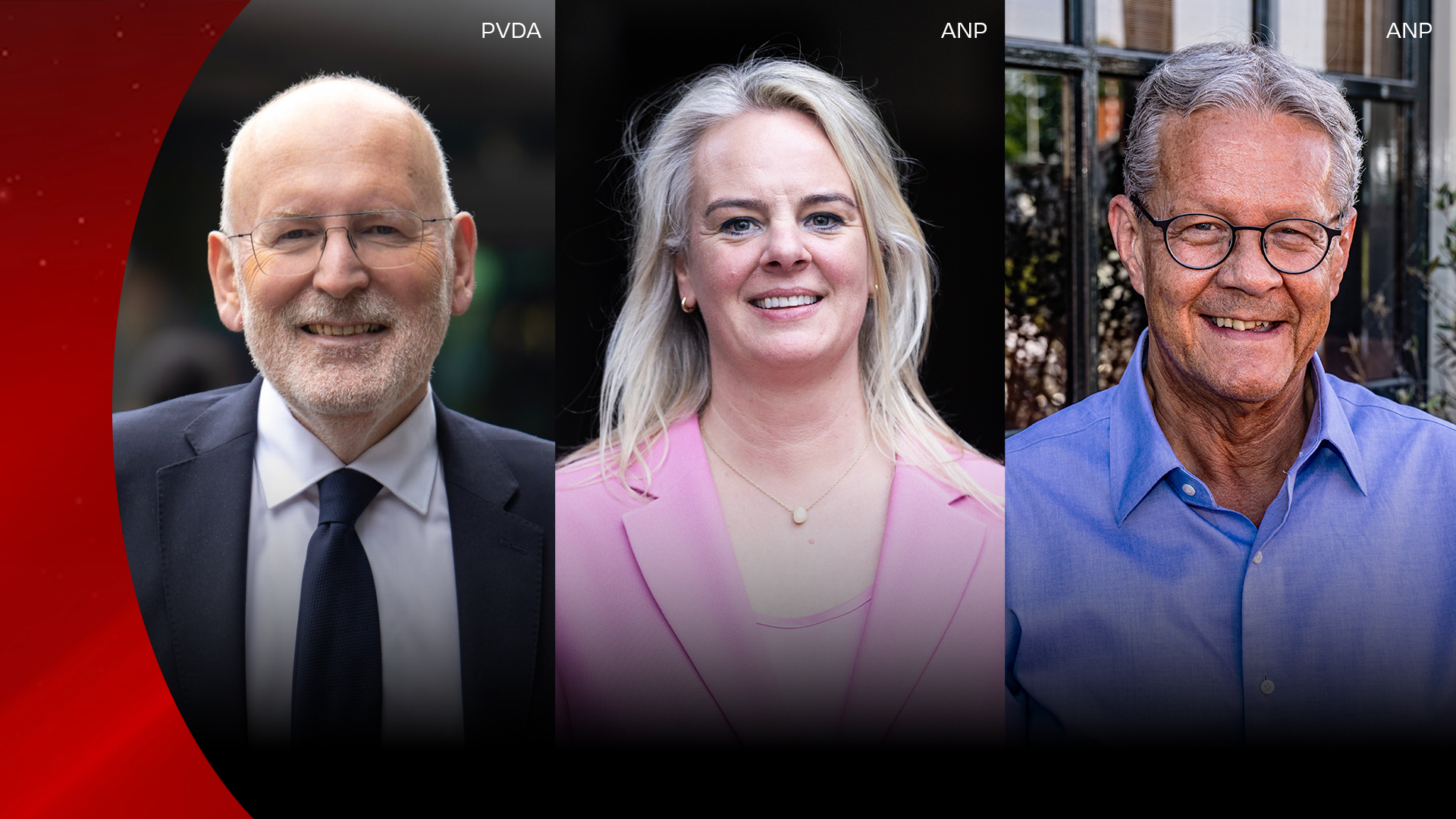 Afbeelding van Dinsdagavond o.a. met Frans Timmermans, Marieke de Witte, Ron Keller, Stefan de Vries & Frank van Dijk