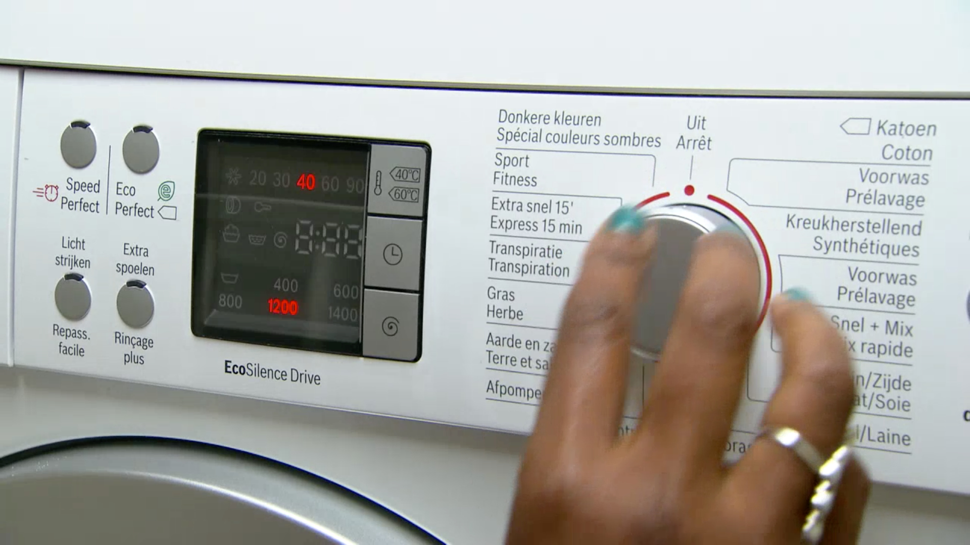 Wasmachine groen licht