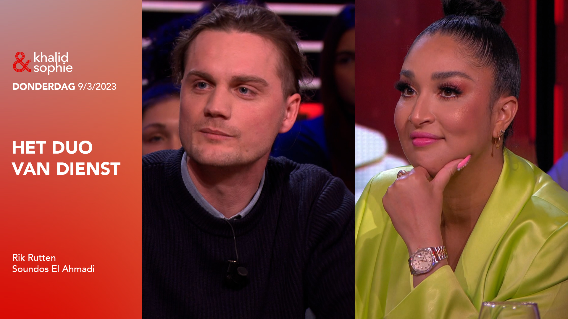 Donderdagavond bij Khalid & Sophie Sophie