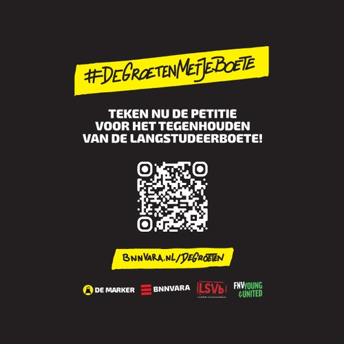 Download de poster van #DeGroetenMetJeBoete