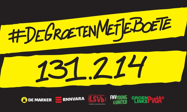 Afbeelding van #DeGroetenMetJeBoete: 131.214 handtekeningen